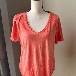 Maeve Orange Relaxed Short Sleeve T-Shirt